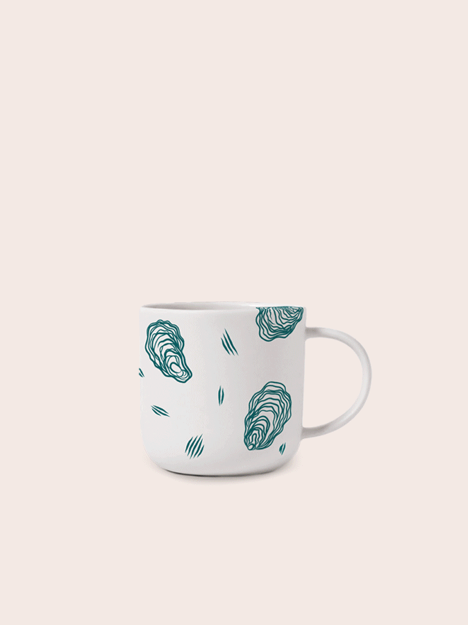 Suteka: Home Decor Tattoos, Oysters - Teal