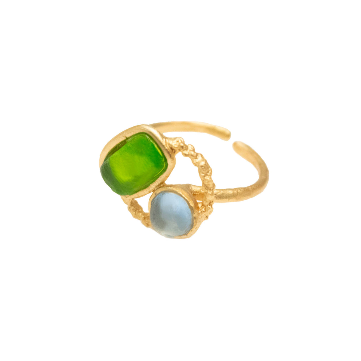 Michael Vincent Michaud - Neo-Baroque 2-Stone Adjustable Ring