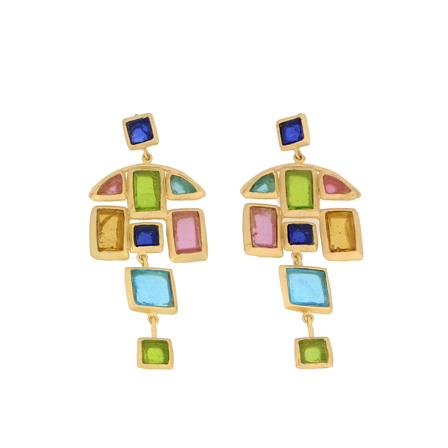 Mosaic Statement Post Earrings