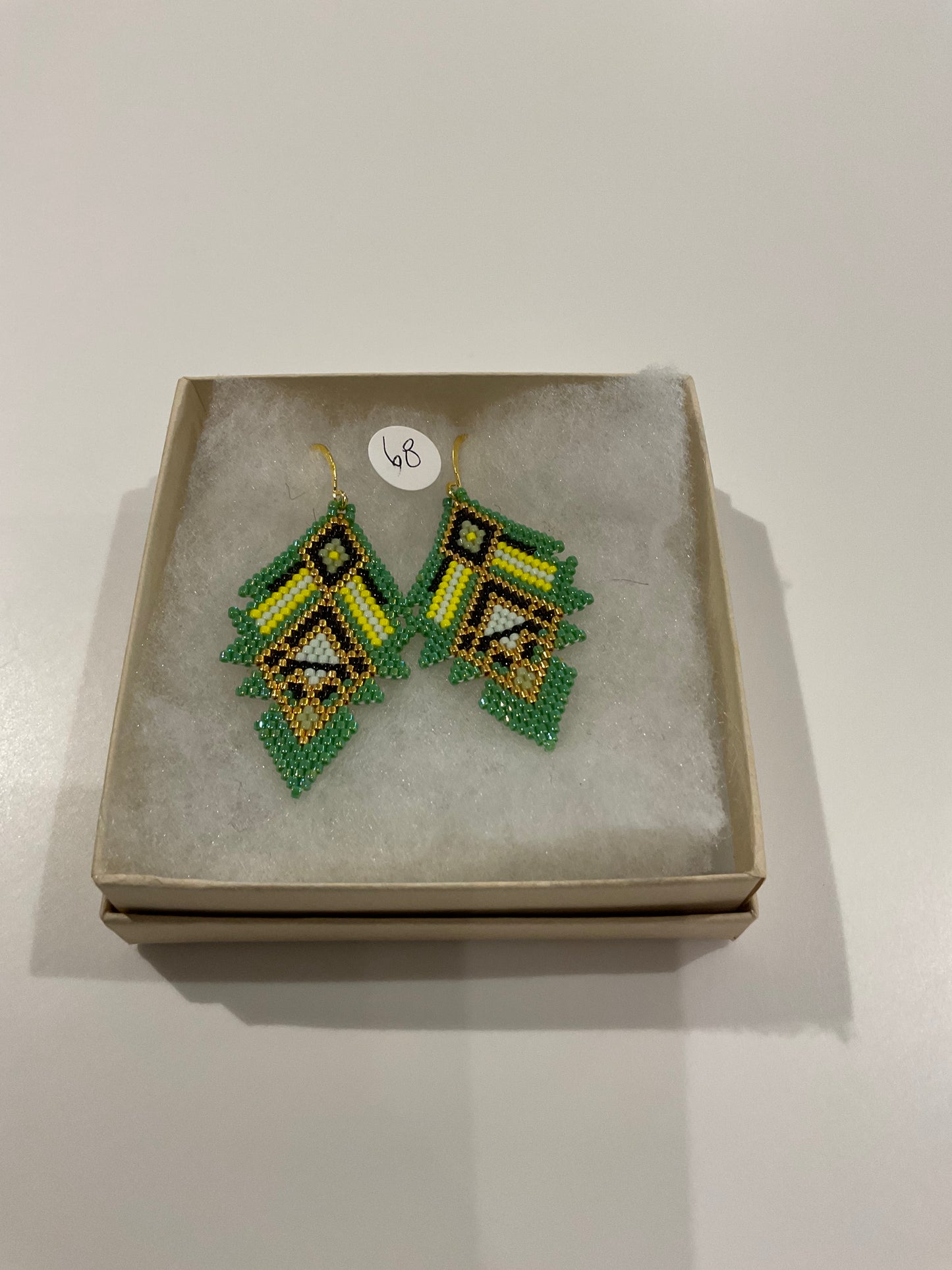 Beaded Diamond Earrings