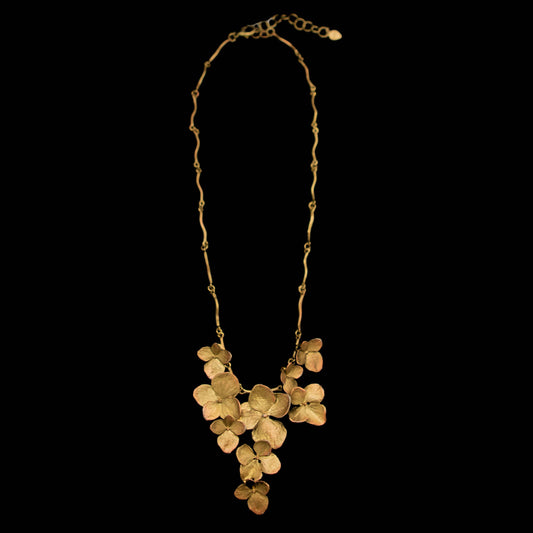 Hydrangea Contour Necklace by Michael Michaud