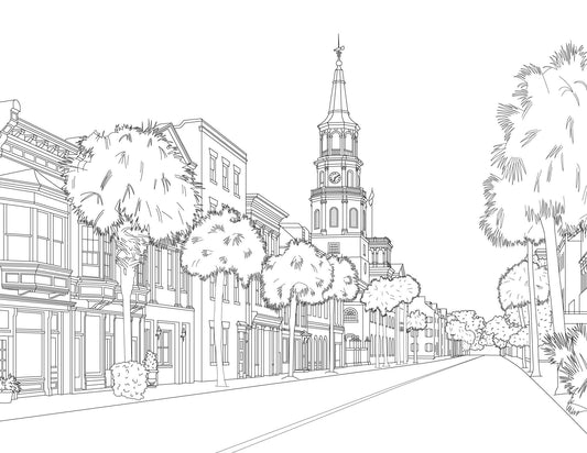 "Color Charleston" Coloring Book