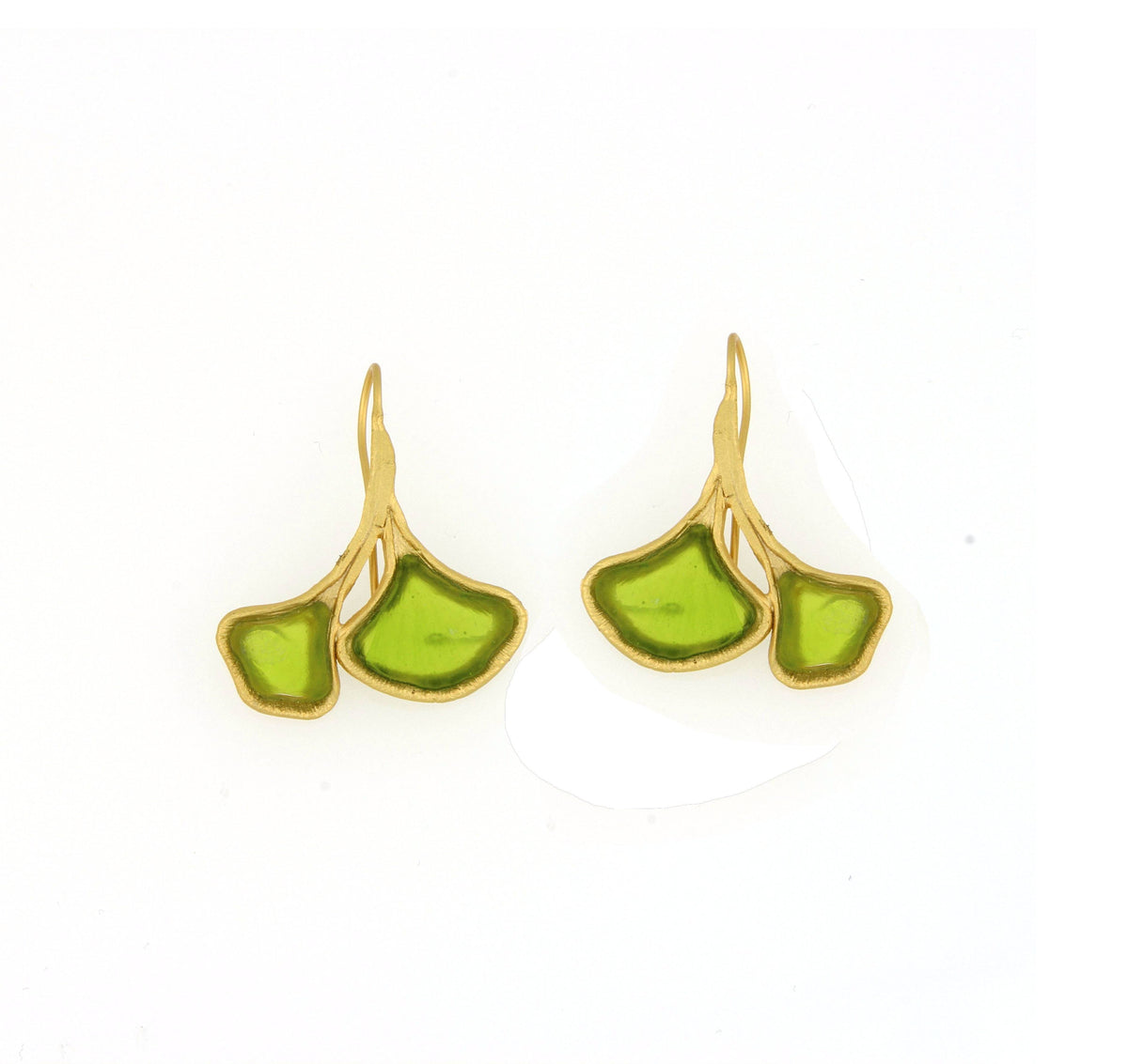 Michael Vincent Michaud - Ginkgo 2-Leaf Earrings