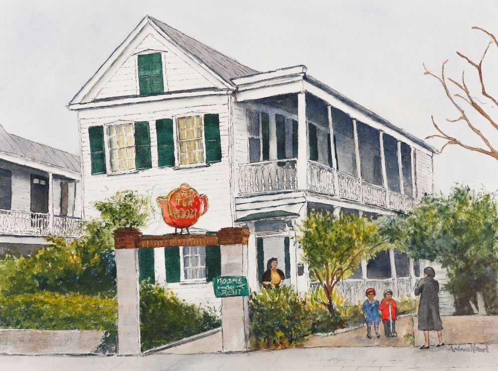 Andrea Hazel, Limited Edition Print: The Tea Room