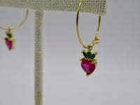 ILLA Jewels: Strawberry Hoops Earrings