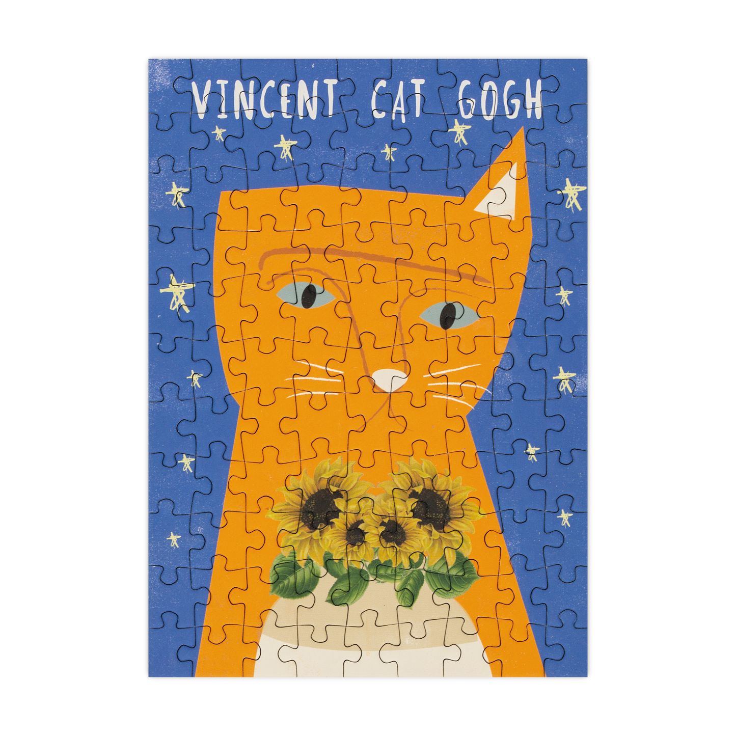 Vincent Cat Gogh Mini Jigsaw Puzzle