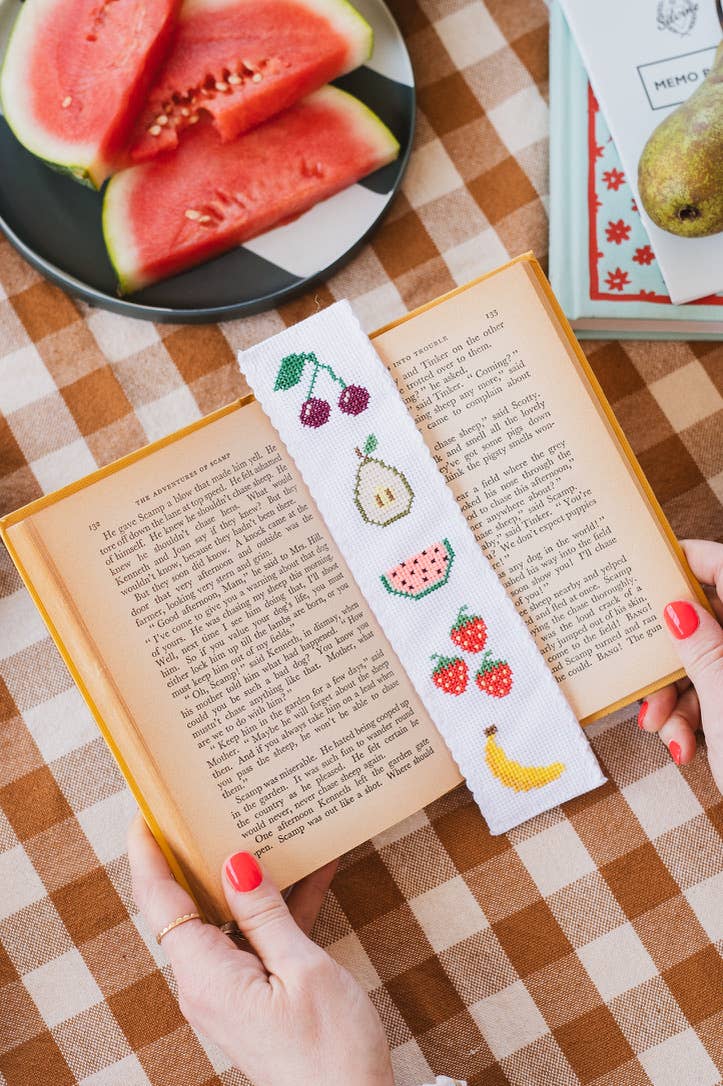 Fruity Counted Cross Stitch Bookmark Kit