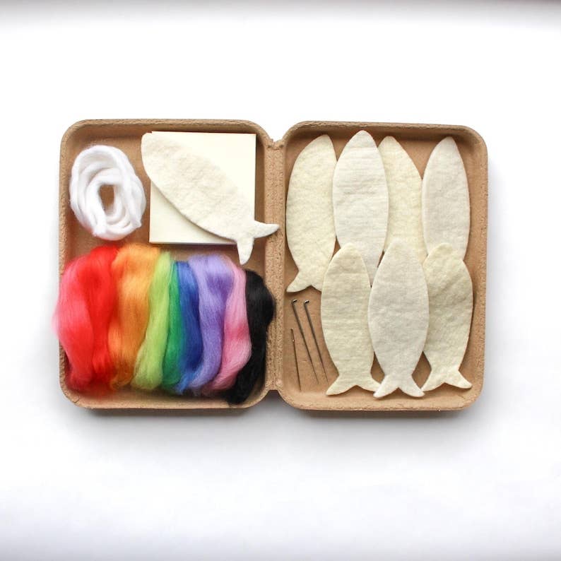Sheep Creek Studio: Large Fish Felting Kit