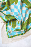 Alligator Patio Screen Printed Tea Towel 