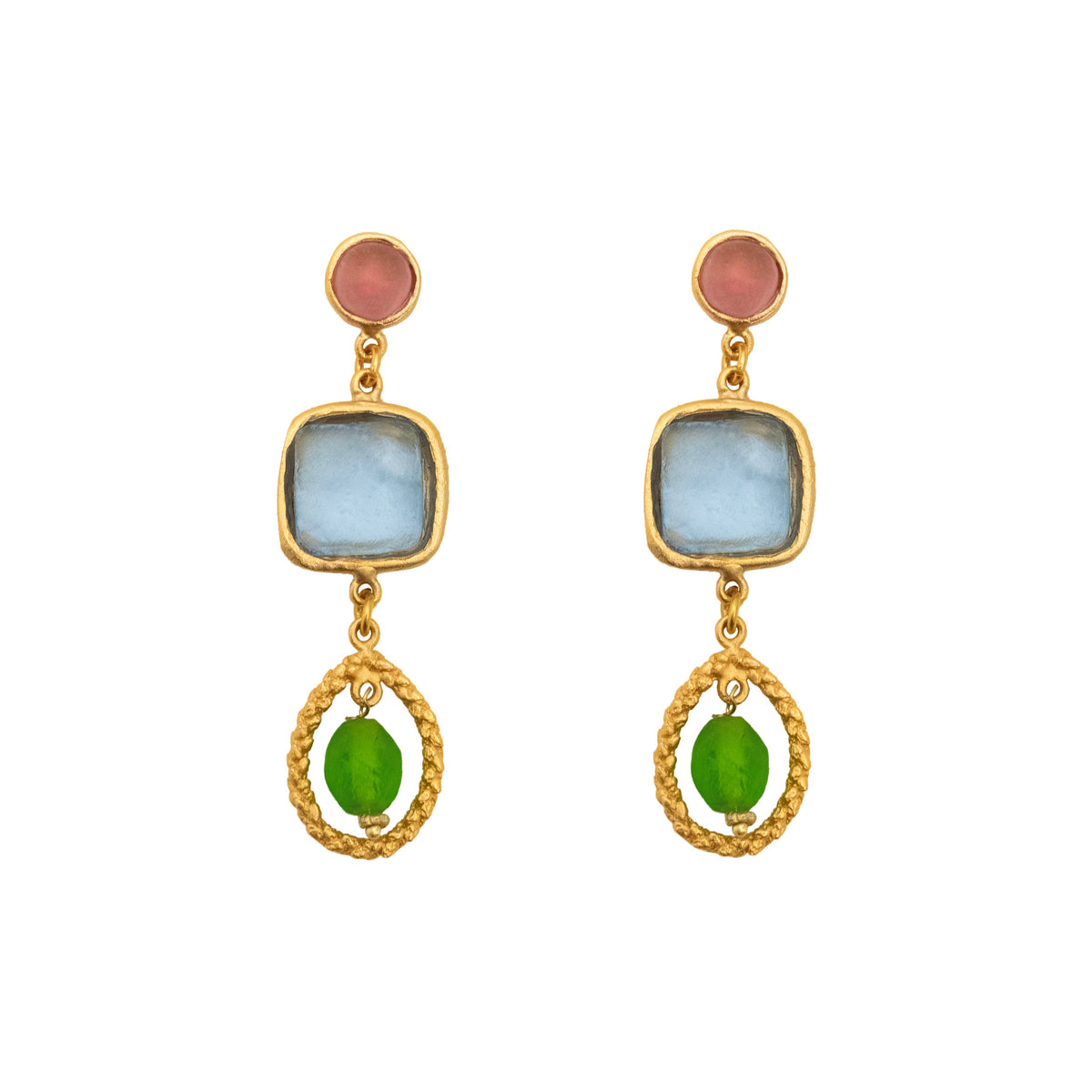 Michael Vincent Michaud - Neo-Baroque Post Earrings