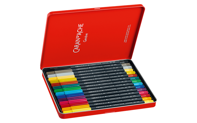 Set of 15 Fibralo Brush in Metal Box