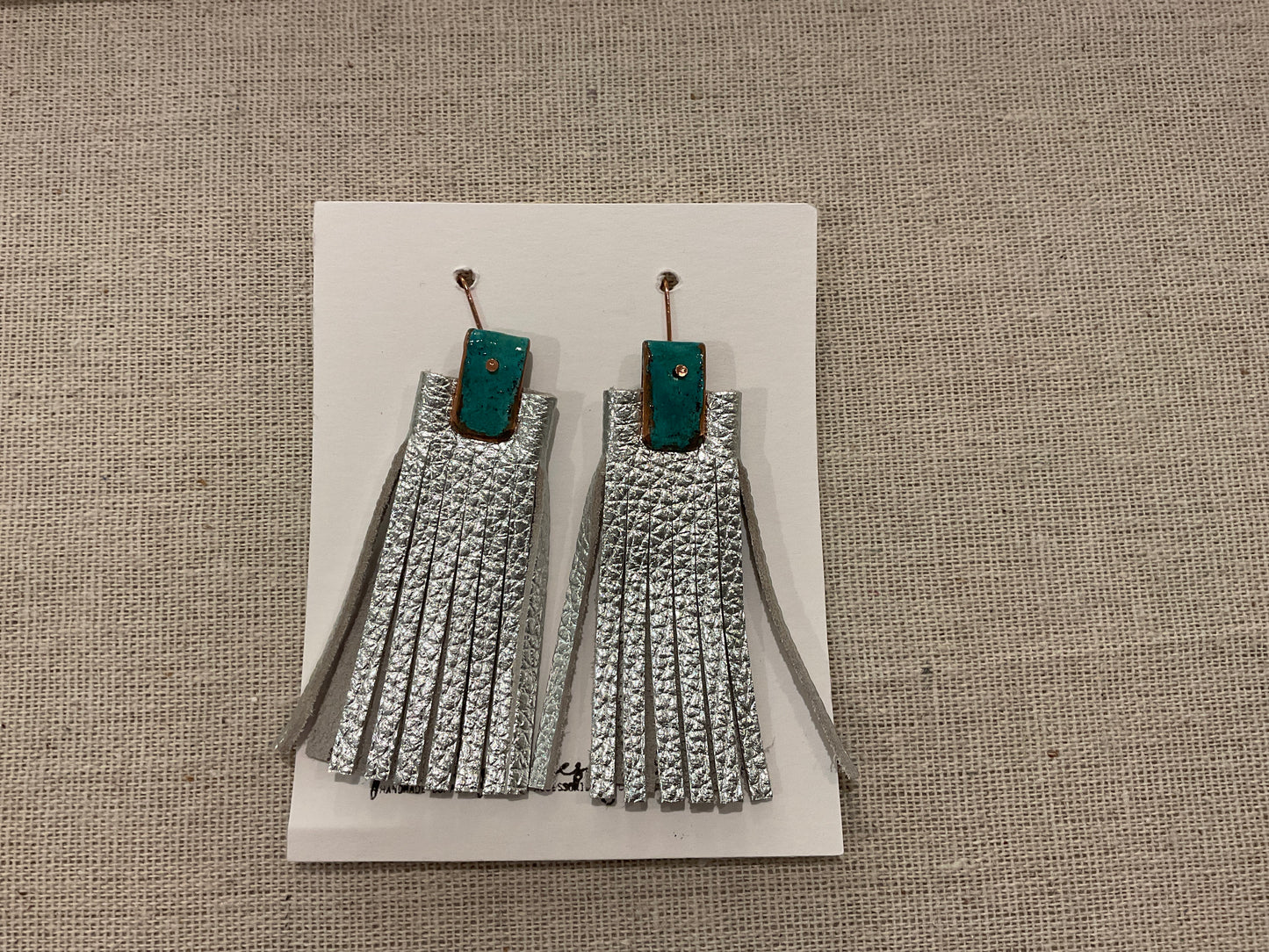 Leather Tassel Earrings- Penelope Design Studio