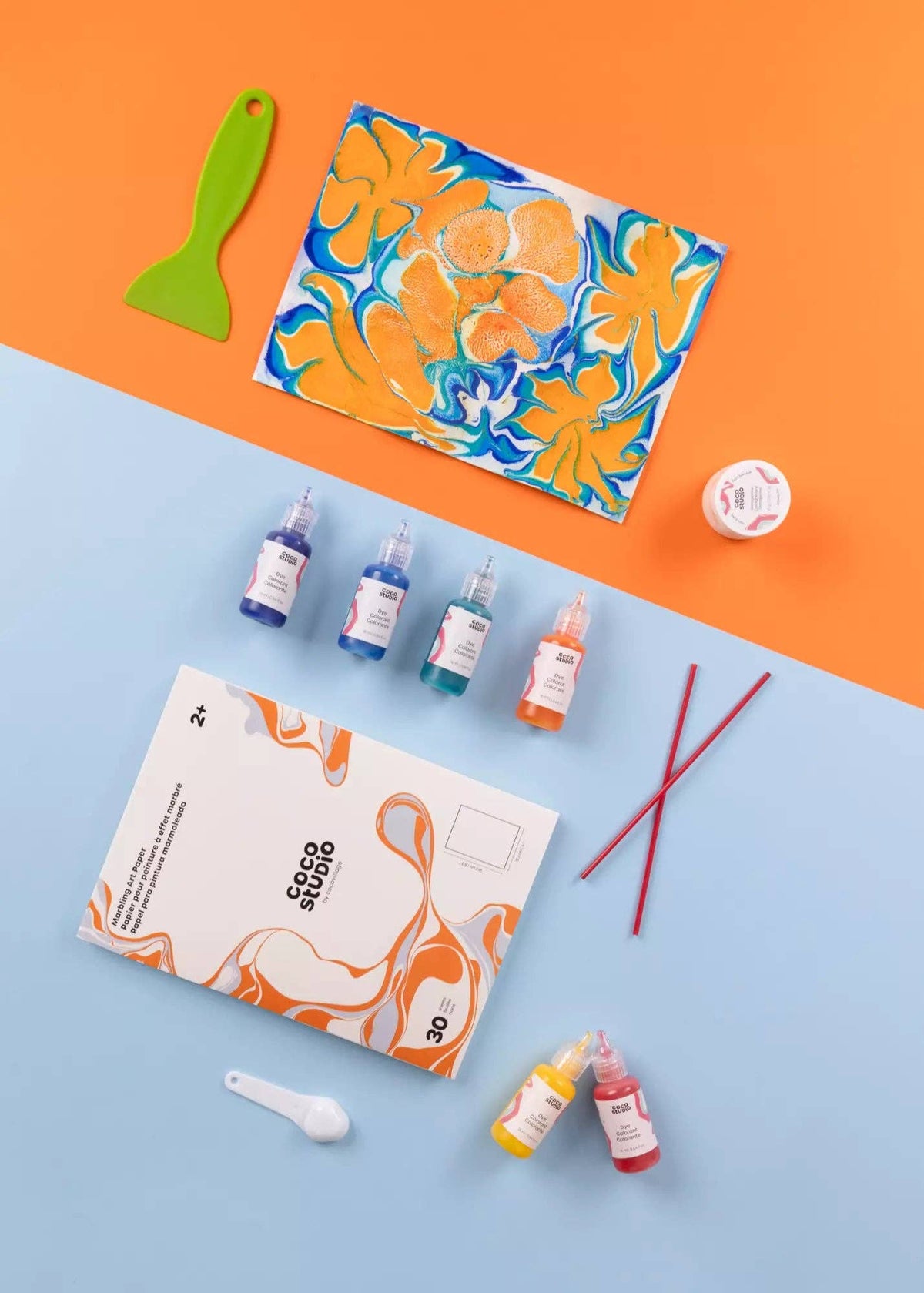 Coco Village: Marbling Painting Set