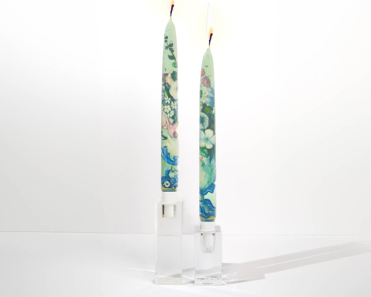 Taper Candles - Flowers in a Rococo Vase, Paul Cezanne
