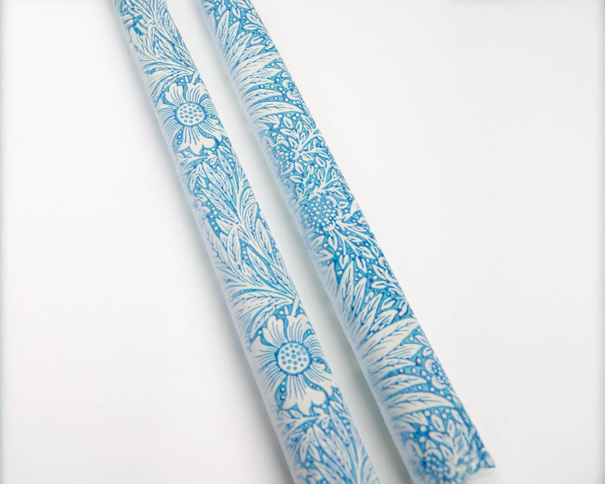 Taper Candles - Blue marigold by William Morris