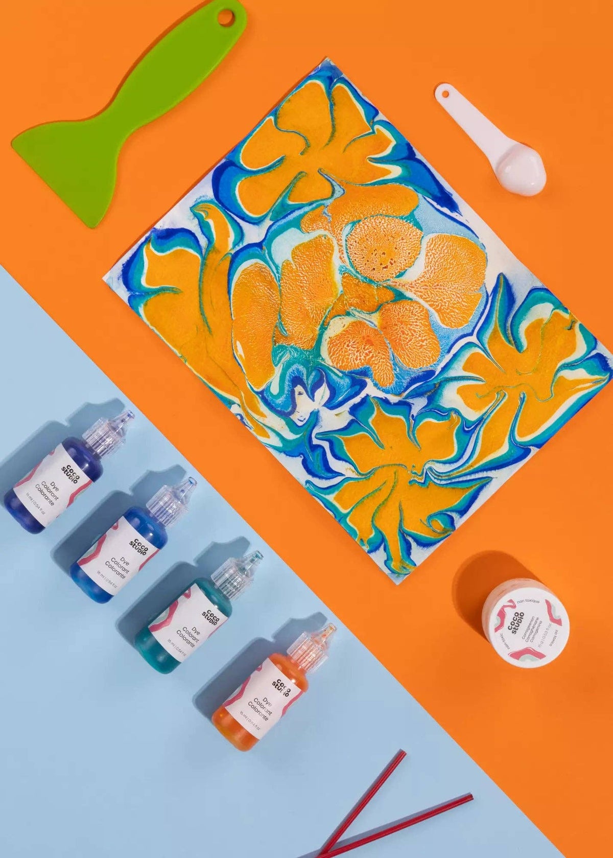 Coco Village: Marbling Painting Set