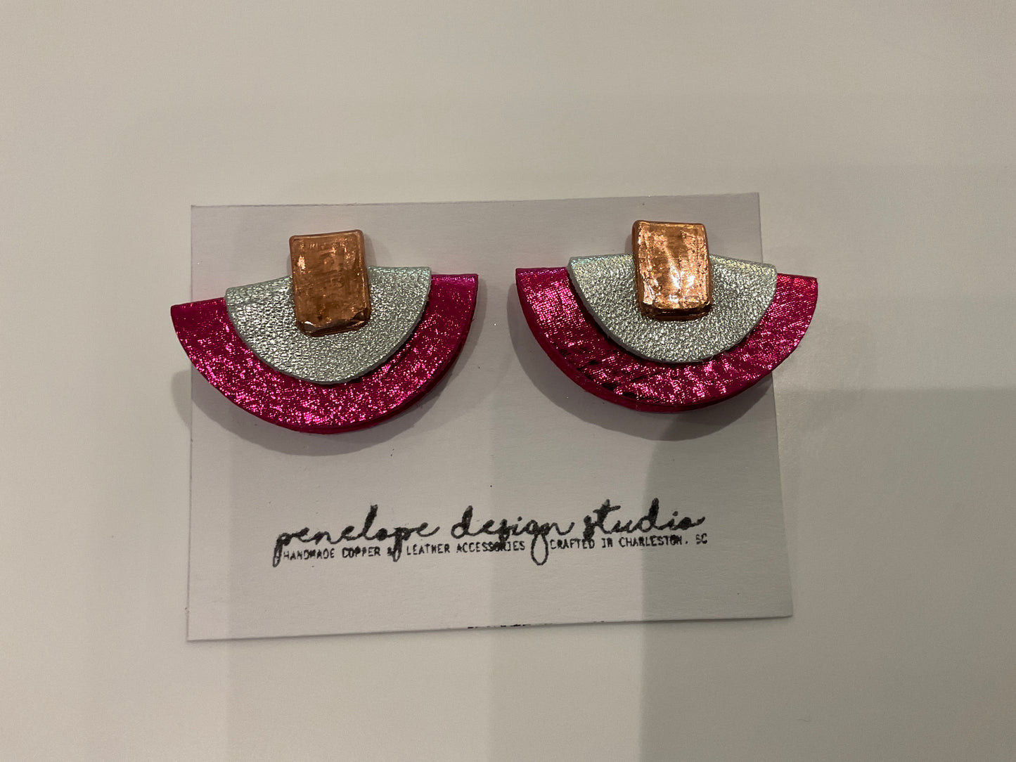 Petite half moon stud- Penelope Design Studios