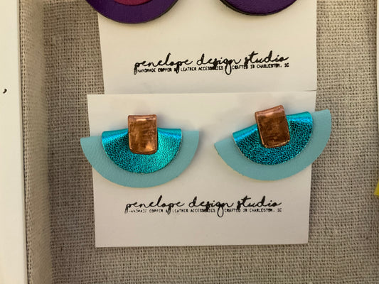 Petite half moon stud- Penelope Design Studios