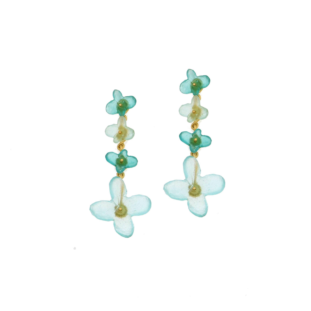 Michael Vincent Michaud - Hydrangea Drop Post Earrings