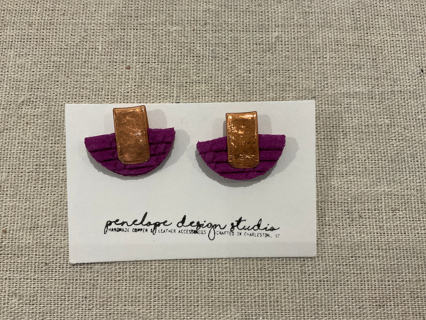 Mini Petite Half Moon Stud- Penelope Design Studios