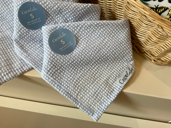 Crew LaLa Bandana (Blue and White Stripes)
