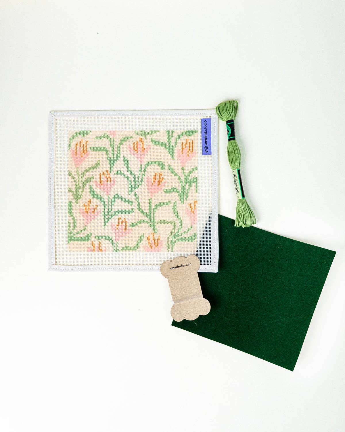 Dancing Blooms Sunglasses Case Needlepoint Kit