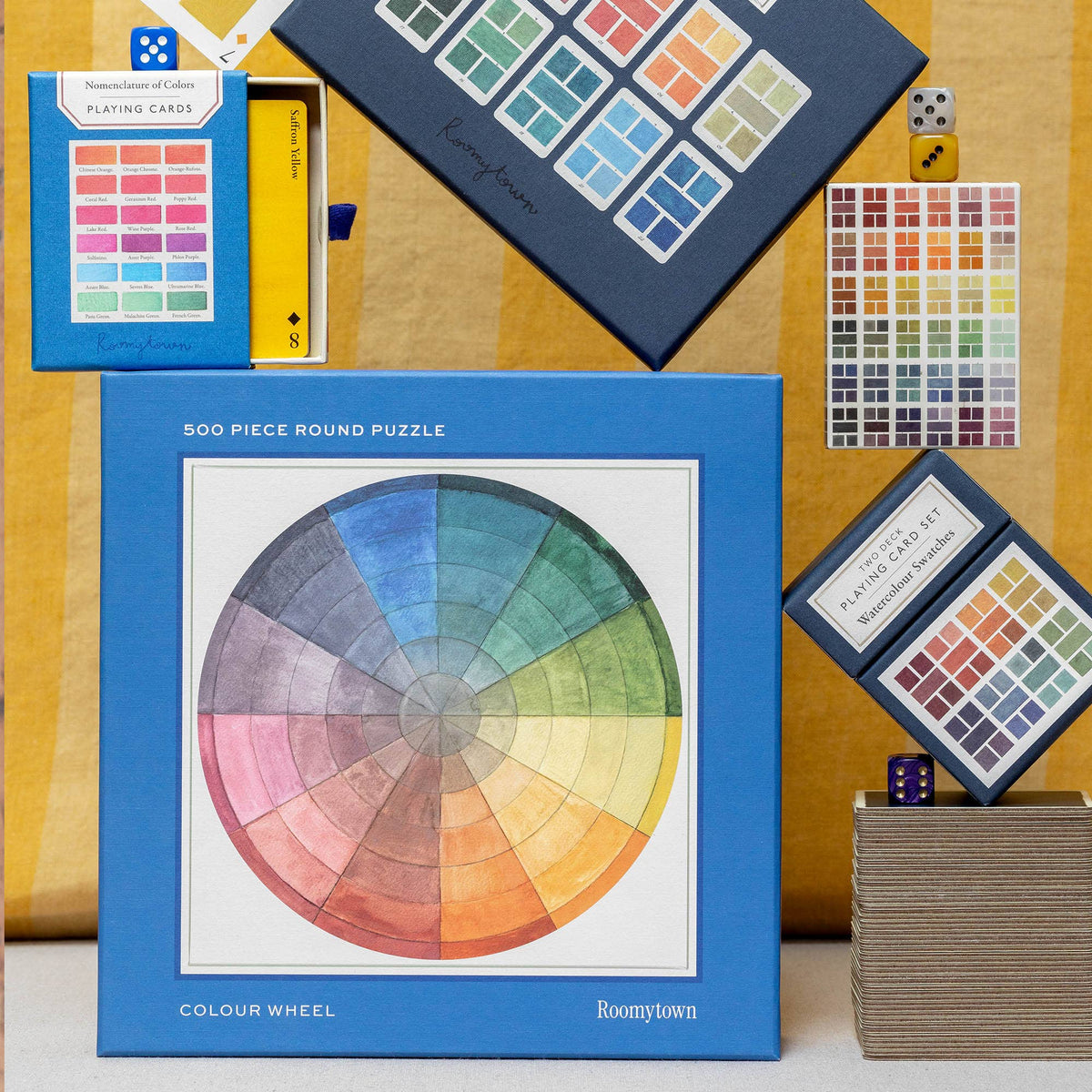 Roomytown: 500-Piece Round Jigsaw Puzzle - Colour Wheel