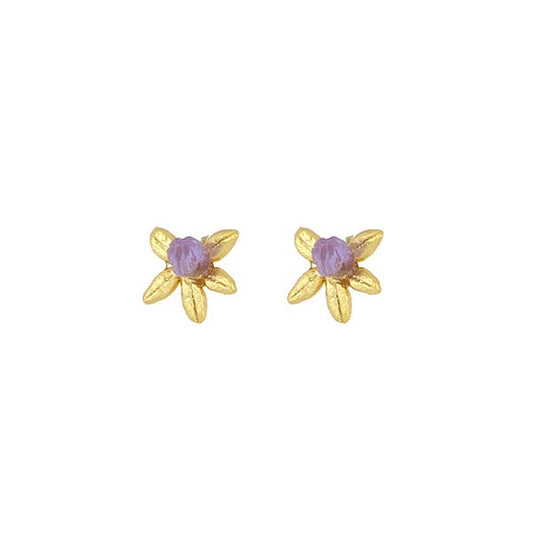 Michael Vincent Michaud - Small Flower Post Earring