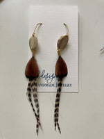 EK Design Feather Earrings