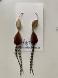 EK Design Feather Earrings