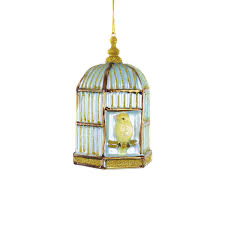 Gilded Birdcage Ornament