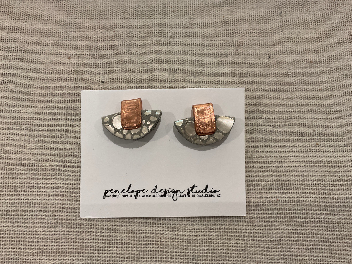 Mini Petite Half Moon Stud- Penelope Design Studios