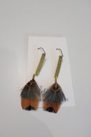 EK Design Feather Earrings