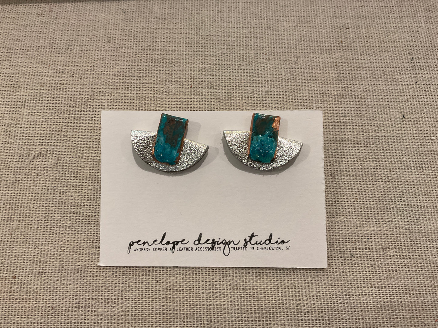Mini Petite Half Moon Stud- Penelope Design Studios