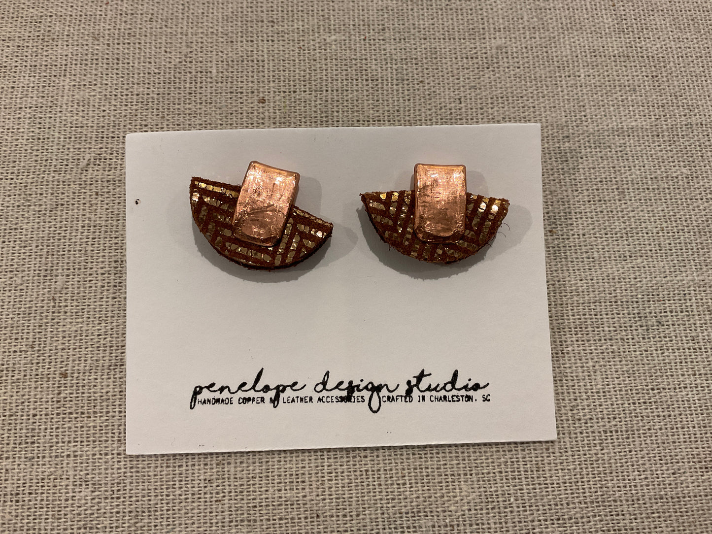 Mini Petite Half Moon Stud- Penelope Design Studios