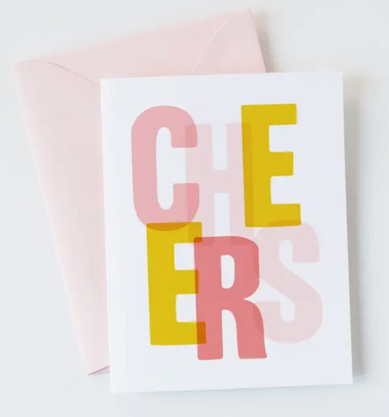 Cheers Modern Greeting Card