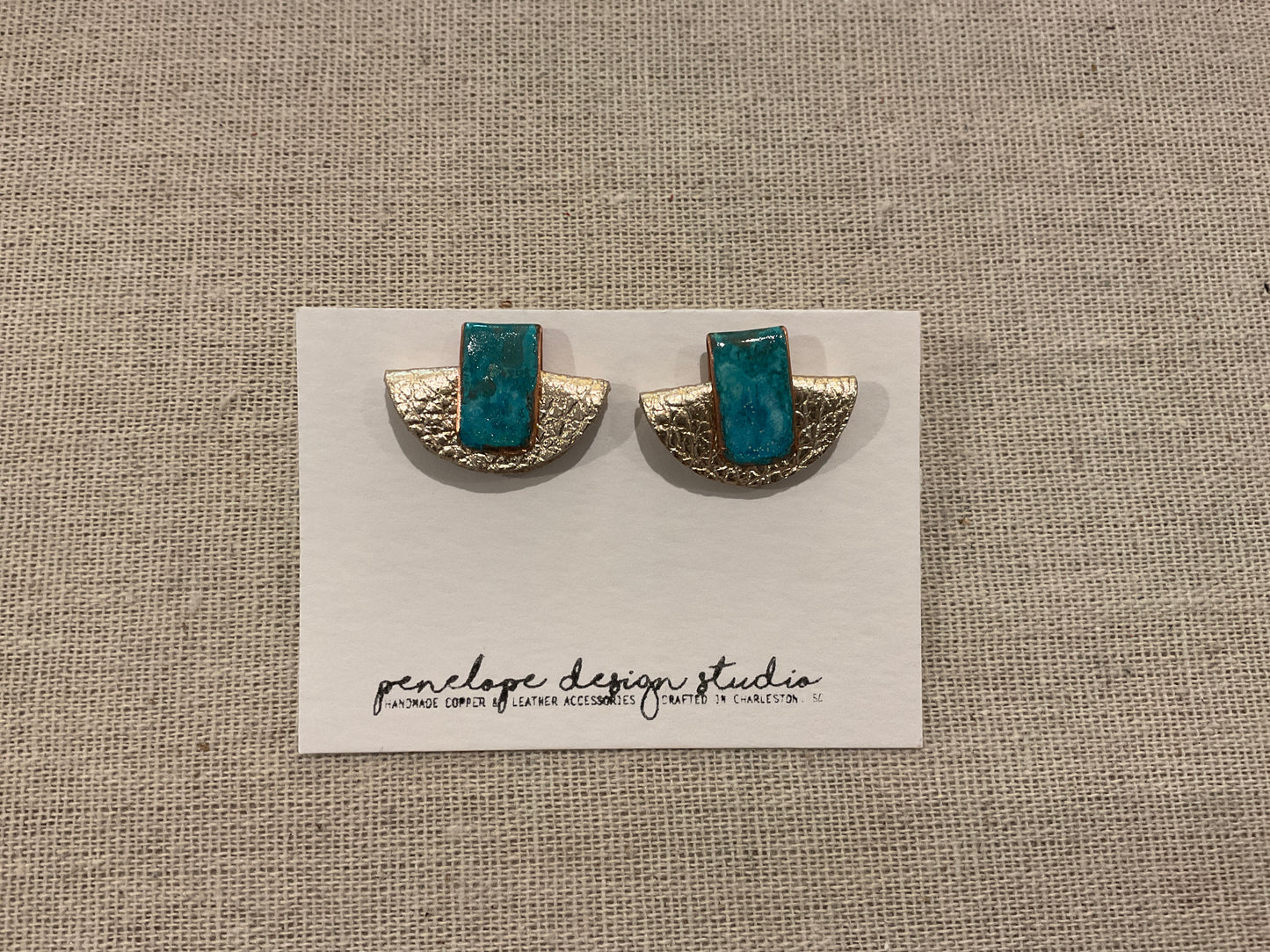 Mini Petite Half Moon Stud- Penelope Design Studios