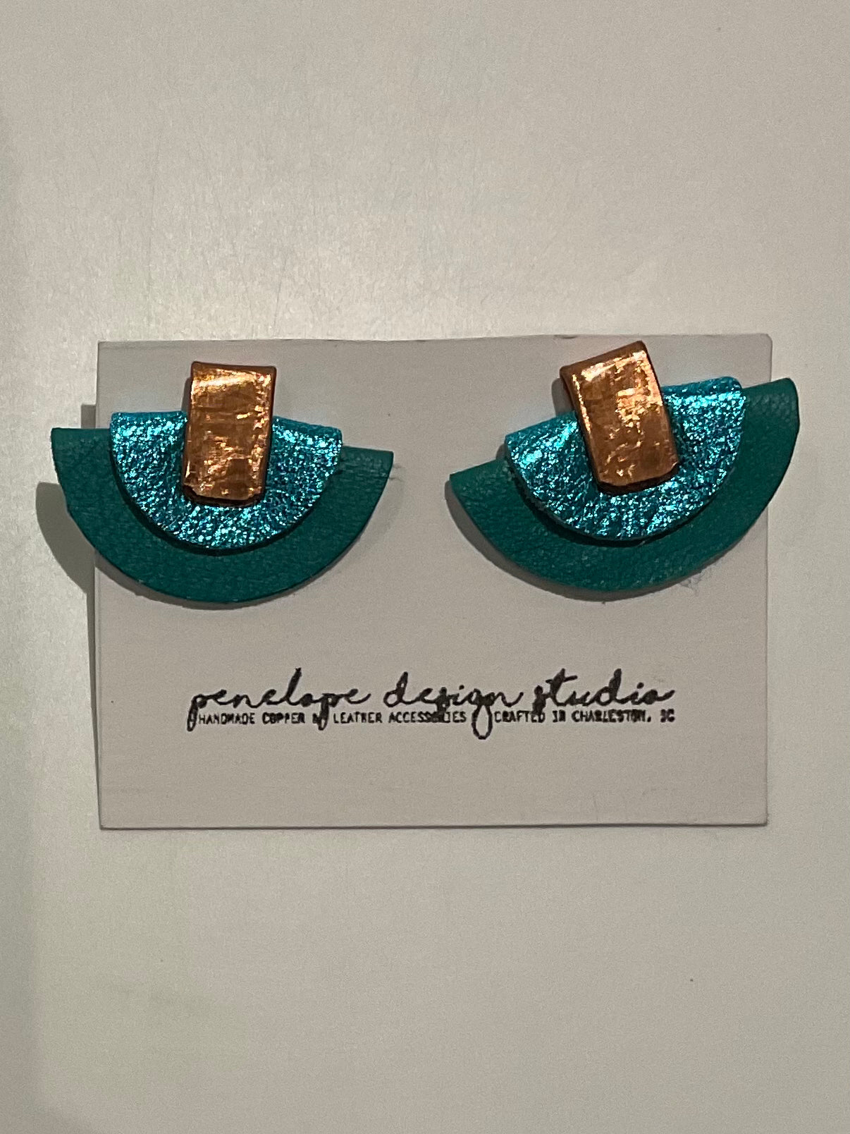 Petite half moon stud- Penelope Design Studios