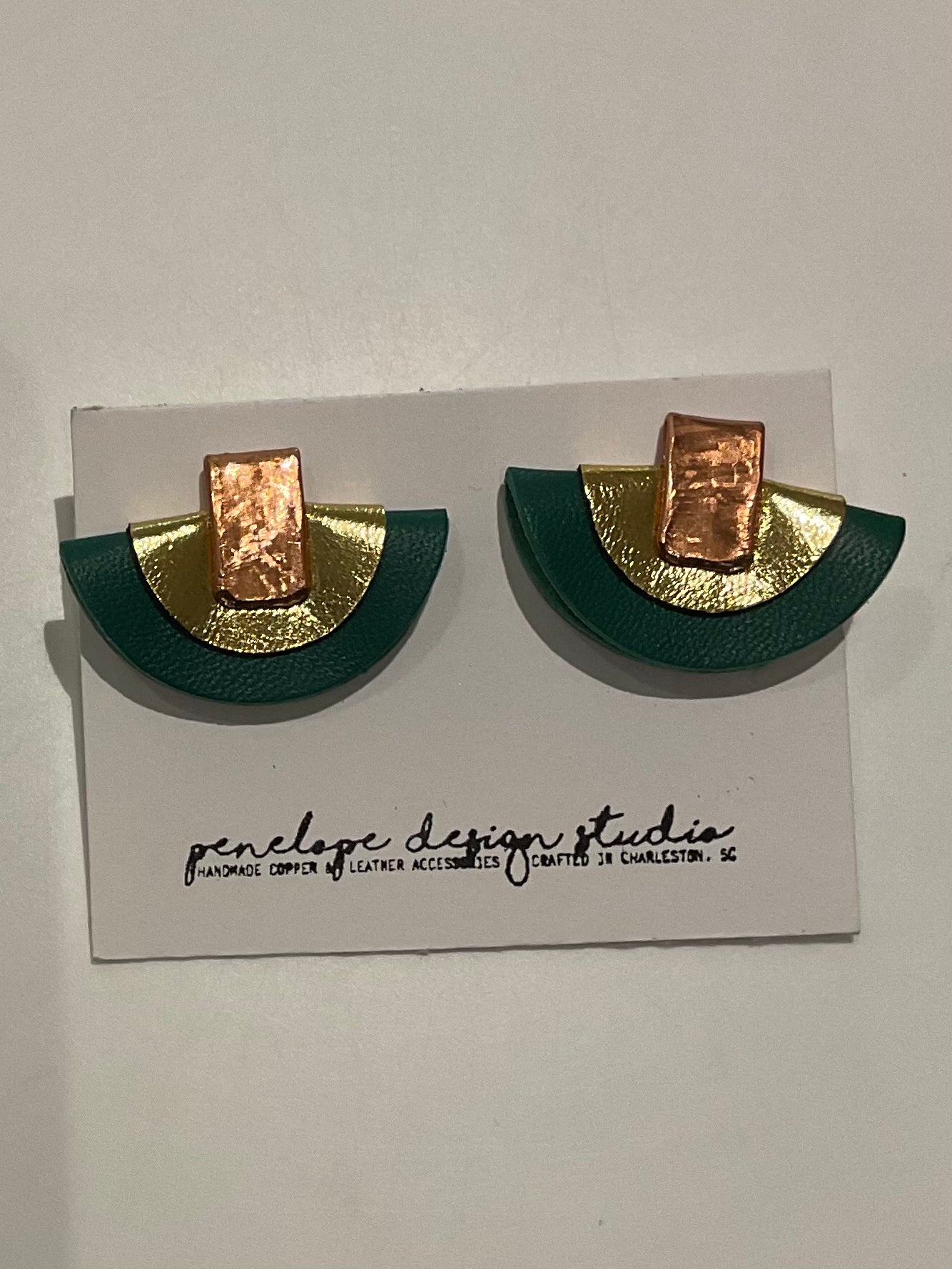 Petite half moon stud- Penelope Design Studios