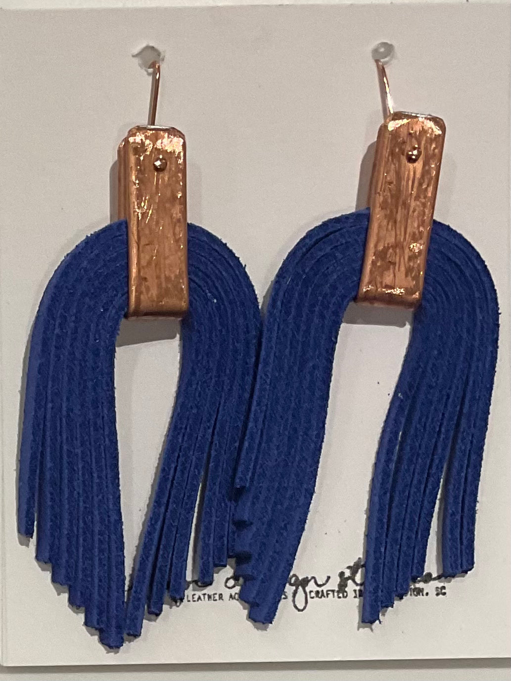 Leather Tassel Earrings- Penelope Design Studio