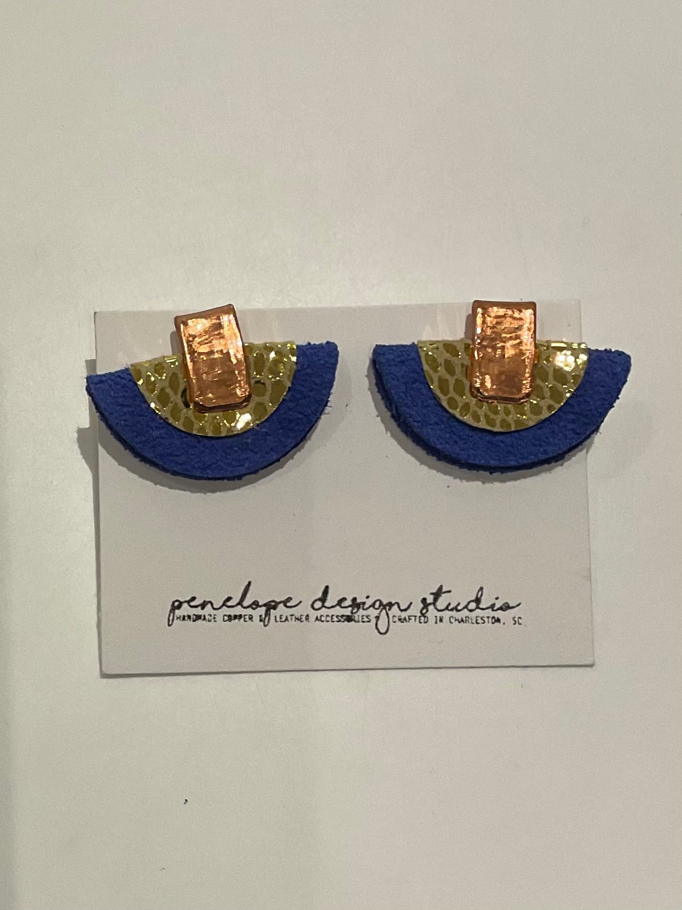 Petite half moon stud- Penelope Design Studios