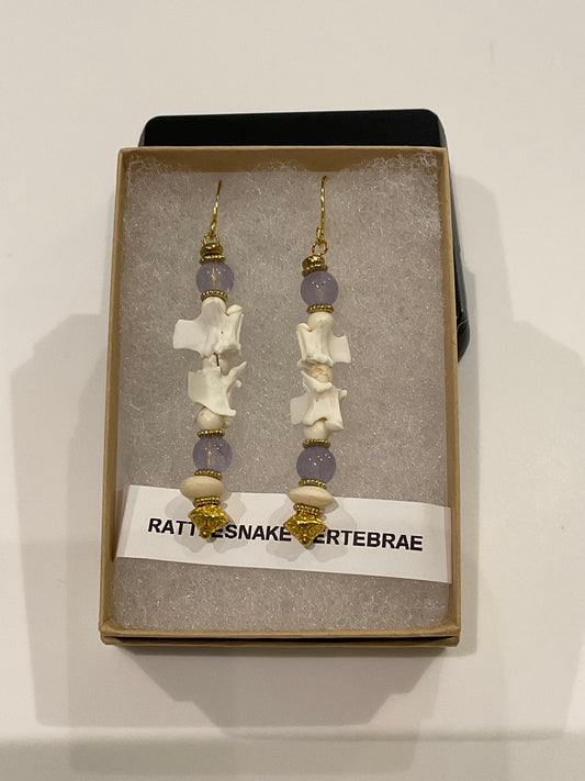 Rattlesnake Vertebrae Earrings