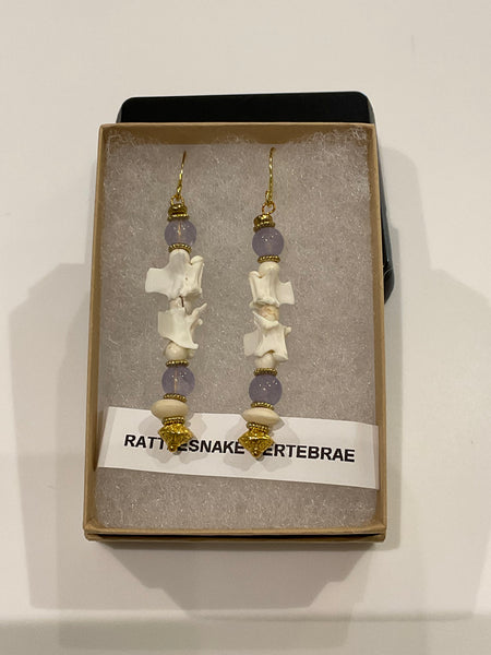 Rattlesnake Vertebrae Earrings