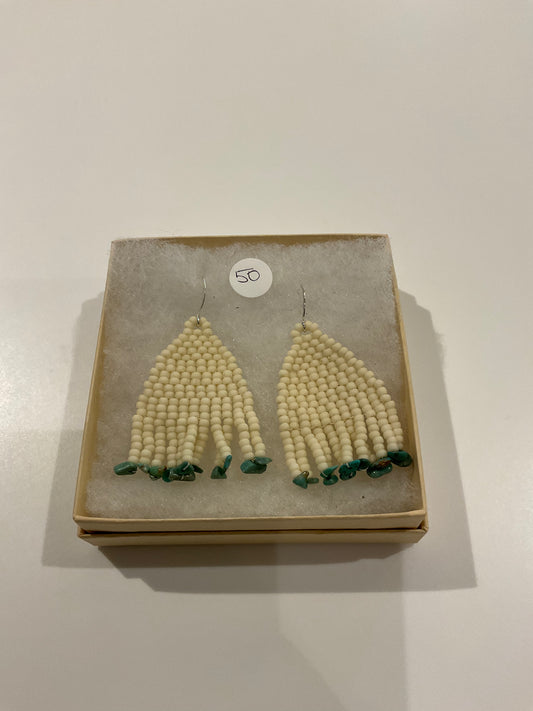 Beaded Fringe Earrings