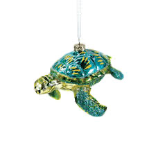 Glitter Turtle Ornament