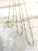 Gold Moon Cut Necklace