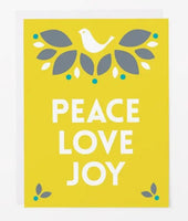 Dove Peace Love Joy Holiday Card