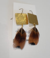 EK Design Feather Earrings