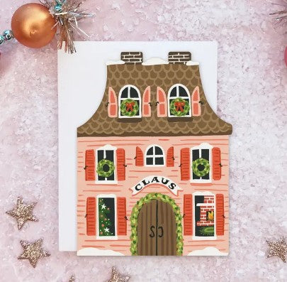 Santa's House Card