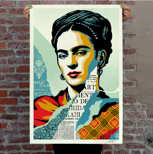 2. The Woman Who Defeated Pain (Frida Kahlo) Offset Lithograph by Shepard Fairey